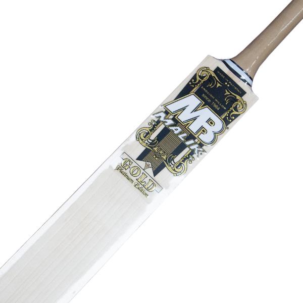 MB Malik Gold platinum Cricket Bat - Image 3